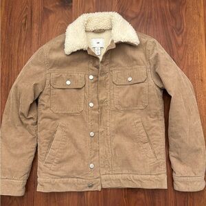 Corduroy Jacket Soft Fleece Lining H&M. Size XS. Like new in excellent condition